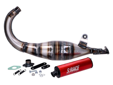 exhaust MVT S-Race 70-80cc for Derbi EBE, EBS, D50B MVT ALLUMAGE MOTOVEIKALS 21