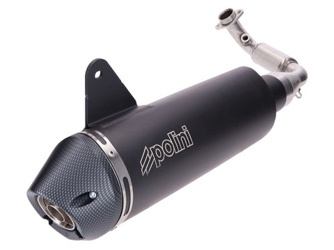 exhaust Polini Slip-On Inox for Vespa GTS 300, GTV 300 Euro5 (w/ catalytic converter) POLINI MOTOVEIKALS 21