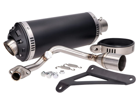 exhaust Power1 aluminum black for Vespa Primavera, Sprint, Zip 4-stroke 50 Euro4 18- POWER1 MOTOVEIKALS 21