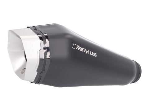 exhaust silencer REMUS RS black for Vespa GTS, GTS Super 300 HPE Euro4 2019- REMUS MOTOVEIKALS 21