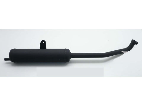 Exhaust Sito 22mm connection, black for Piaggio SI moped, KS, FL2, BOOS, moped DIVERSE / IMPORT MOTOVEIKALS 21
