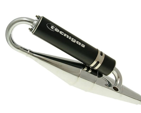 exhaust Tecnigas Next-R chrome for Minarelli 100 2-stroke TECNIGAS MOTOVEIKALS 21