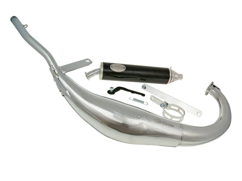 exhaust Turbo Kit Bajo RQ chrome for Beta RK6 50 (Beta engine) TURBO KIT MOTOVEIKALS 21