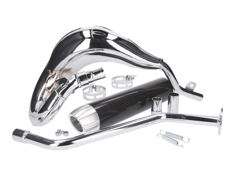 exhaust Turbo Kit Bufanda RQ chrome for Generic Trigger, Keeway, KSR-Moto, Ride, Explorer TURBO KIT MOTOVEIKALS 21