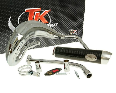 exhaust Turbo Kit Bufanda RQ chrome for Yamaha DT50 (03-), MBK X-Limit (03-), Malaguti TURBO KIT MOTOVEIKALS 21