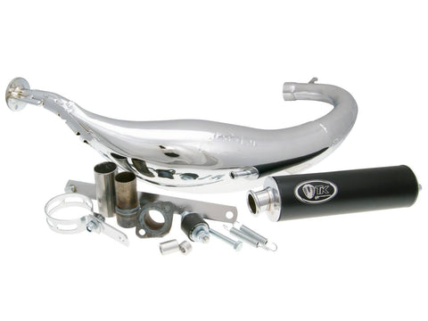 exhaust Turbo Kit Carreras 80 chrome for Minarelli AM TURBO KIT MOTOVEIKALS 21
