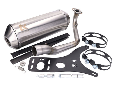exhaust Turbo Kit GMax stainless steel for Peugeot Django 125, 150 AC 4-stroke 14-20 TURBO KIT MOTOVEIKALS 21