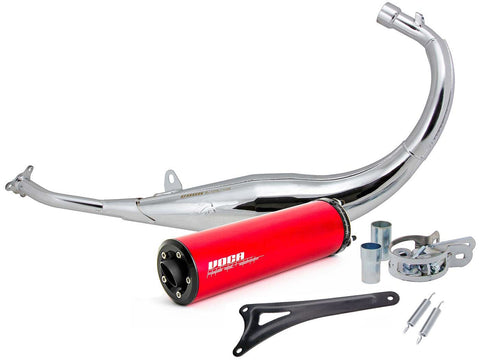 exhaust VOCA Chromed 50/70cc red silencer for Beta RR Enduro, SM 2012- VOCA RACING MOTOVEIKALS 21