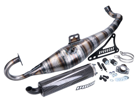 exhaust VOCA Road-Race 70cc carbon silencer for Minarelli horizontal VOCA RACING MOTOVEIKALS 21