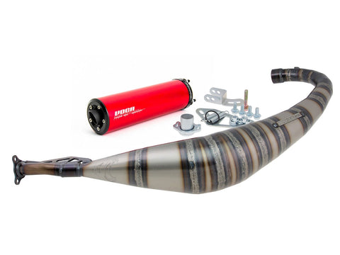 exhaust VOCA Rookie 50/70cc red silencer for Derbi EBE, EBS, D50B VOCA RACING MOTOVEIKALS 21
