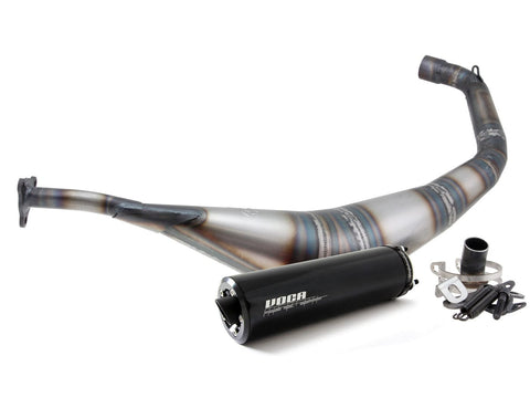 exhaust VOCA Warrior 50/70cc black silencer for Derbi EBE, EBS, D50B VOCA RACING MOTOVEIKALS 21