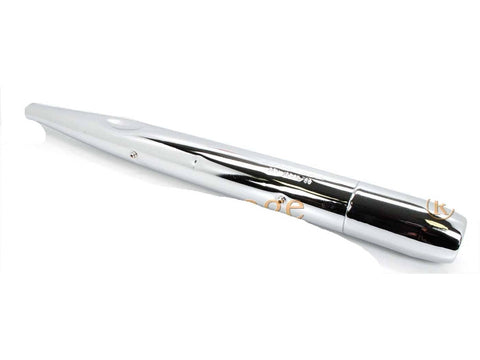 Exhaust with end cap 32mm chrome for Hercules Sachs 50 S Lotus DIVERSE / IMPORT MOTOVEIKALS 21