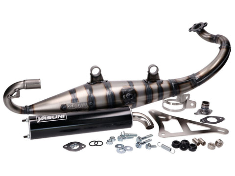 exhaust Yasuni Carrera 10 black for Peugeot horizontal, Kissbee 50, Ludix, Pure, Streetzone 50, Speedfight 4 YASUNI MOTOVEIKALS 21