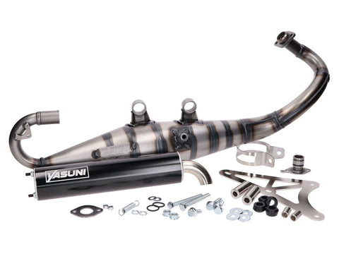 exhaust Yasuni Carrera 10 black for Piaggio NRG, Zip, Typhoon, Gilera Runner 50, Stalker 50, Aprilia SR YASUNI MOTOVEIKALS 21
