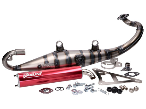 exhaust Yasuni Carrera 10 red for Peugeot horizontal, Kissbee 50, Ludix, Pure, Streetzone 50, Speedfight 4 YASUNI MOTOVEIKALS 21