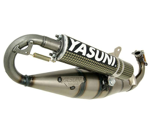 exhaust Yasuni Carrera 16 yellow carbon fiber for Piaggio YASUNI MOTOVEIKALS 21