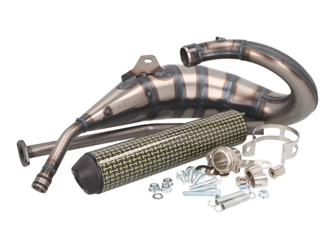 exhaust Yasuni Cross HM MAX yellow carbon fiber for Aprilia RX, SX, Derbi R, SM, Gilera RCR, SMT = YA233TCK YASUNI MOTOVEIKALS 21