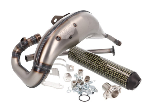 exhaust Yasuni Cross MAX yellow carbon fiber for Aprilia RX, SX, Derbi R, SM, Gilera RCR, SMT YASUNI MOTOVEIKALS 21