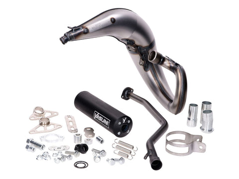 Exhaust Yasuni Cross ML black for Yamaha DT50, MBK X-Limit, Peugeot XPS 50, Malaguti XSM 50 YASUNI MOTOVEIKALS 21