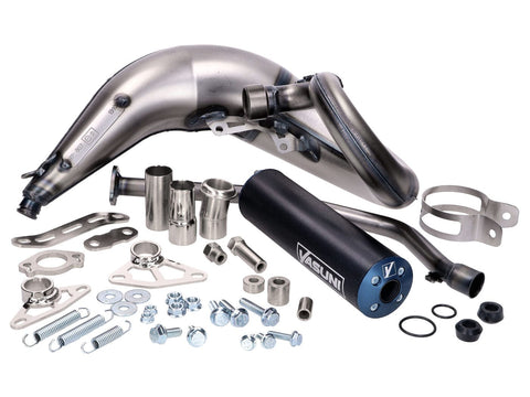 exhaust Yasuni Cross ML blue for Aprilia RX, SX, Derbi Senda, Gilera EBE, EBS, D50B YASUNI MOTOVEIKALS 21
