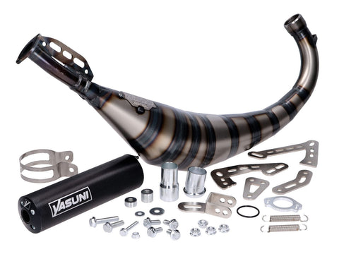 exhaust Yasuni R3 Carrera MAX PRO black for Aprilia RX, Derbi Senda, Beta RR, SM, Rieju MRT, MRX, Motorhispania Furia, D50B0, EBE, EBS YASUNI MOTOVEIKALS 21