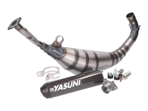 exhaust Yasuni R5 black carbon fiber for Aprilia RX, SX, Derbi Senda, Gilera RCR, SMT (EBE, EBS, D50B) YASUNI MOTOVEIKALS 21