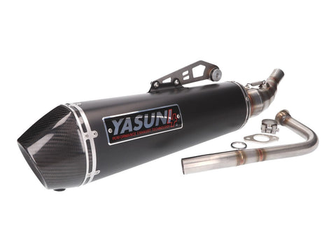 exhaust Yasuni Scooter 4 Black Edition for Honda PCX 125ccm ABS Euro4 2017-2020 YASUNI MOTOVEIKALS 21