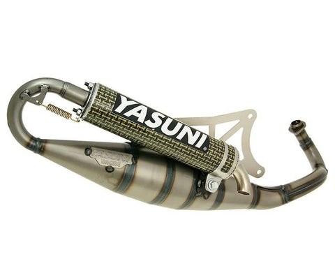 exhaust Yasuni Scooter R yellow carbon fiber for Piaggio YASUNI MOTOVEIKALS 21
