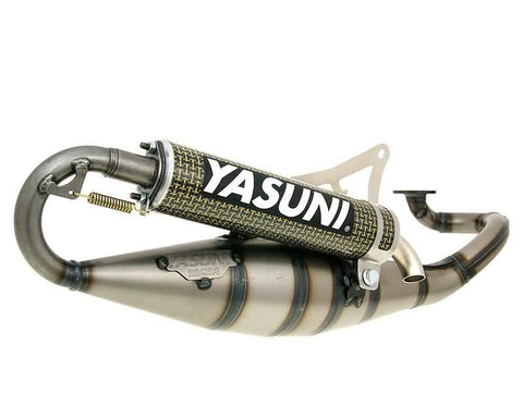 exhaust Yasuni Scooter R yellow carbon for Minarelli horizontal YASUNI MOTOVEIKALS 21