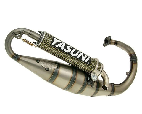 exhaust Yasuni Scooter R yellow carbon for Peugeot vertical YASUNI MOTOVEIKALS 21