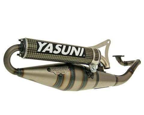 exhaust Yasuni Scooter Z yellow carbon fiber for Minarelli horizontal YASUNI MOTOVEIKALS 21