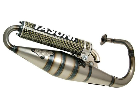 exhaust Yasuni Scooter Z yellow carbon fiber for Peugeot vertical YASUNI MOTOVEIKALS 21