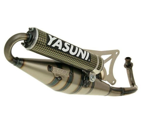 exhaust Yasuni Scooter Z yellow carbon fiber for Piaggio YASUNI MOTOVEIKALS 21