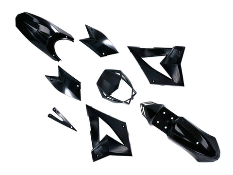 fairing kit complete black for CPI SX, SM, Beeline 101 OCTANE MOTOVEIKALS 21