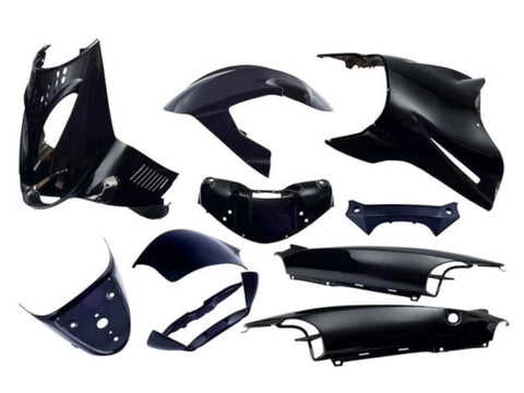 fairing kit EDGE 11-piece black metallic for Aprilia SR SR50 Street 1998- EDGE BIKEPARTS MOTOVEIKALS 21