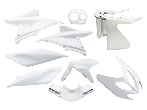 fairing kit EDGE 9-piece white for Yamaha Aerox, MBK Nitro EDGE BIKEPARTS MOTOVEIKALS 21