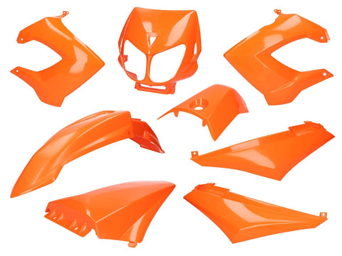 fairing kit orange for Derbi Senda R, SM X-Treme, SM DRD 101 OCTANE MOTOVEIKALS 21