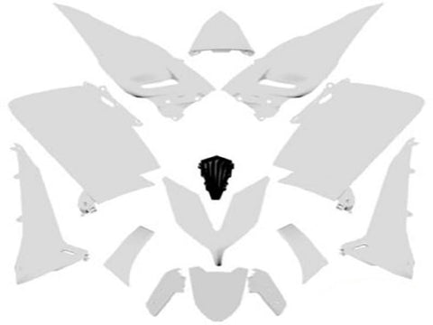 fairing parts kit 14-piece white for Yamaha T-Max 530 2015-2017 TUNR MOTOVEIKALS 21