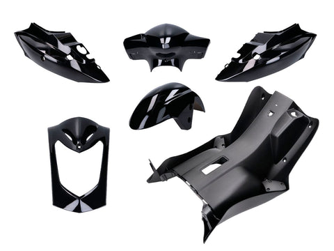 fairing parts kit 6-piece black for Kymco Agility 50, 125cc 2-, 4-stroke 08-17 TUNR MOTOVEIKALS 21
