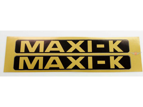 Fairing sticker set 2 pieces 170 x 20mm black gold for Puch Maxi K moped moped mokick DIVERSE / IMPORT MOTOVEIKALS 21