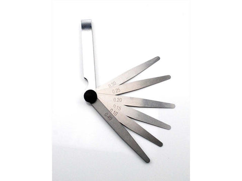 feeler gauge, two-wheeler ELDI 6 blades for moped mokick ELDI MOTOVEIKALS 21