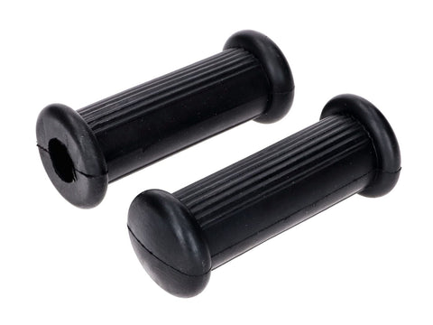 Footrest rubber set longitudinally ribbed black for Simson OEM STANDARD MOTOVEIKALS 21