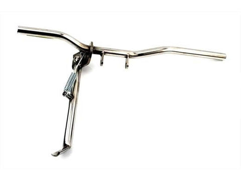 Footrest tube with side stand stainless steel for Zündapp GTS KS C 50 DIVERSE / IMPORT MOTOVEIKALS 21