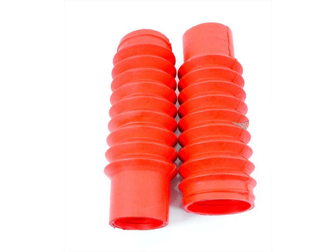 Fork bellows set 2 pieces 40/45mm diameter 165mm length red for Yamaha RD 50, 80, FS 1 DIVERSE / IMPORT MOTOVEIKALS 21