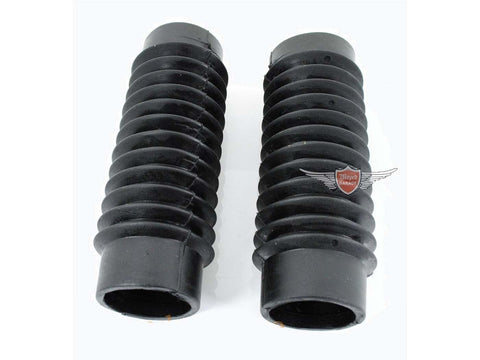 Fork boots Yamaha 2 pieces 40/45mm diameter 155mm length for RD 50, 80, FS 1 DIVERSE / IMPORT MOTOVEIKALS 21