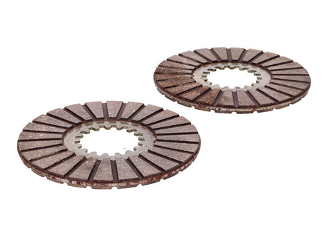 Friction plates Goebel 2 pieces diameter inside 36/30mm outside 94mm pad thickness 5.2mm for Hercules, Torpedo, Panther, Miele, Rixe, Express, Anker, Wanderer, Triumph, Ardi, Victoria, Urania, Phänomen, Rabeneick GOEBEL MOTOVEIKALS 21