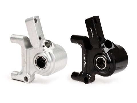Front brake caliper bracket -BGM CNC Touring, radial, brake drum type Piaggio/Grimeca Ų20mm- Vespa PX Disc (1998-), My, 2011- black BGM PRO MOTOVEIKALS 21