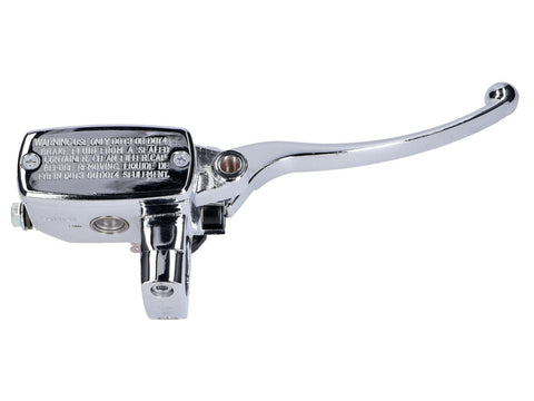 front brake cylinder w/ lever chromed for GY6 Grand Retro (handlebar d=25mm) 101 OCTANE MOTOVEIKALS 21