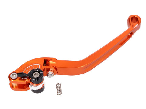 front brake lever Puig 2.0 adjustable, folding - orange black PUIG MOTOVEIKALS 21