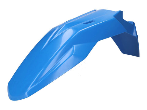 front fender OEM blue for Aprilia RX, SX, Derbi Senda, Gilera RCR, SMT 50 Euro4 2018- PIAGGIO MOTOVEIKALS 21